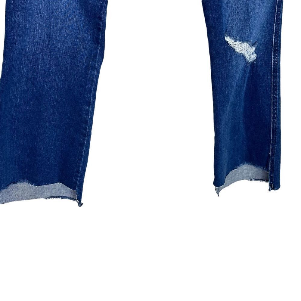 Frame Le Crop Mini Boot in Decades Blue Rips Size 26 - Picture 6 of 16